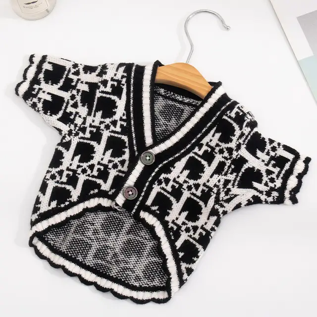 Small Dog Sweaters Cute Bear Dog Cardigans Clothes for Small Medium Dogs Boy Girl Puppy Cat Knitting Cardigan Outfits Dog Winter Coats Warm Pet Dog Clothes Soft Knitwear Apparel